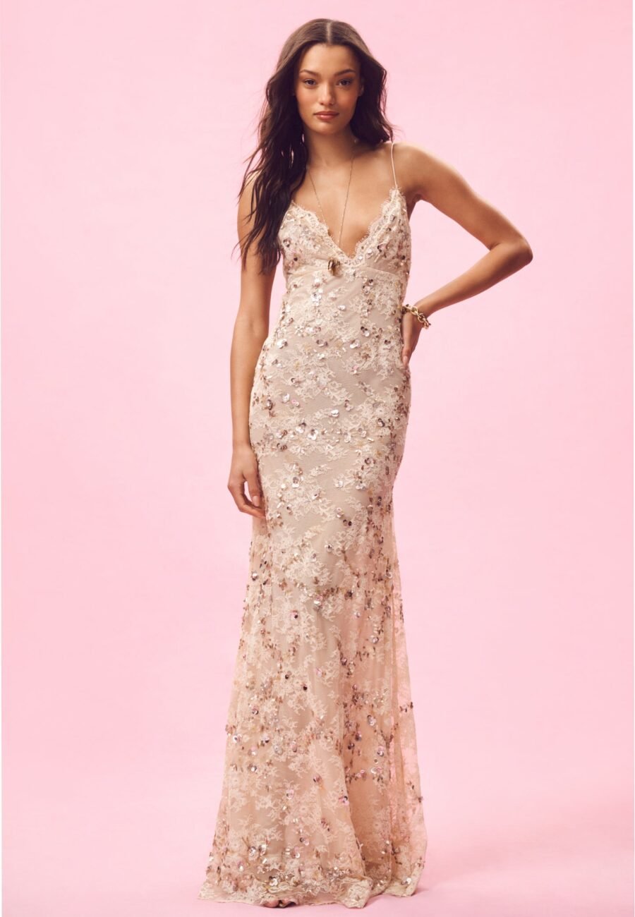 Innes Sequin Lace Gown