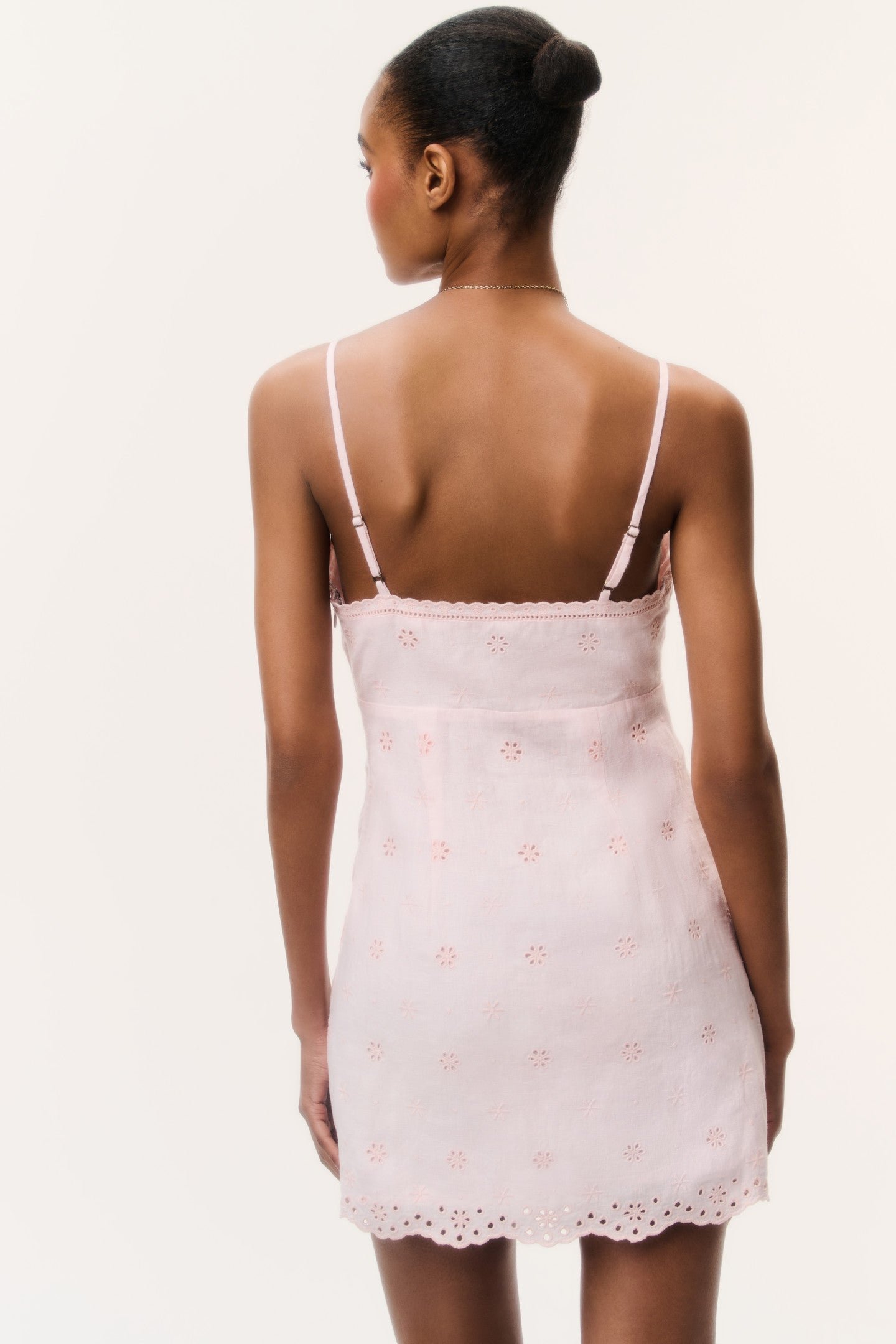 Becklyn Eyelet Linen Mini Dress - Image 9