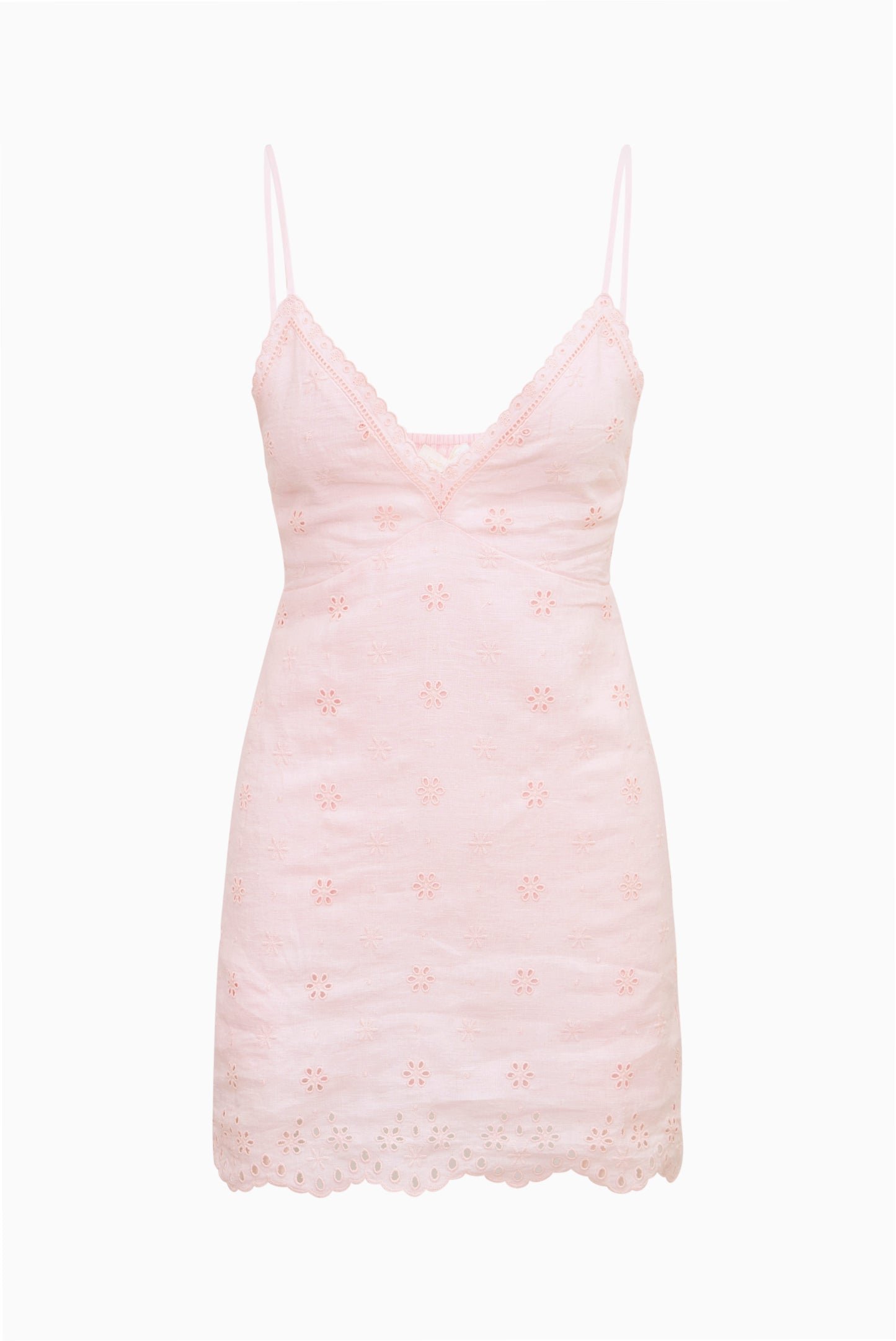 Becklyn Eyelet Linen Mini Dress - Image 10