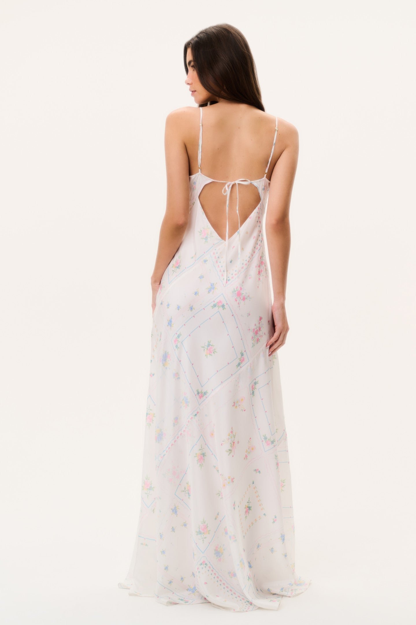 Castilla Silk Patchwork Maxi Dress - Image 6