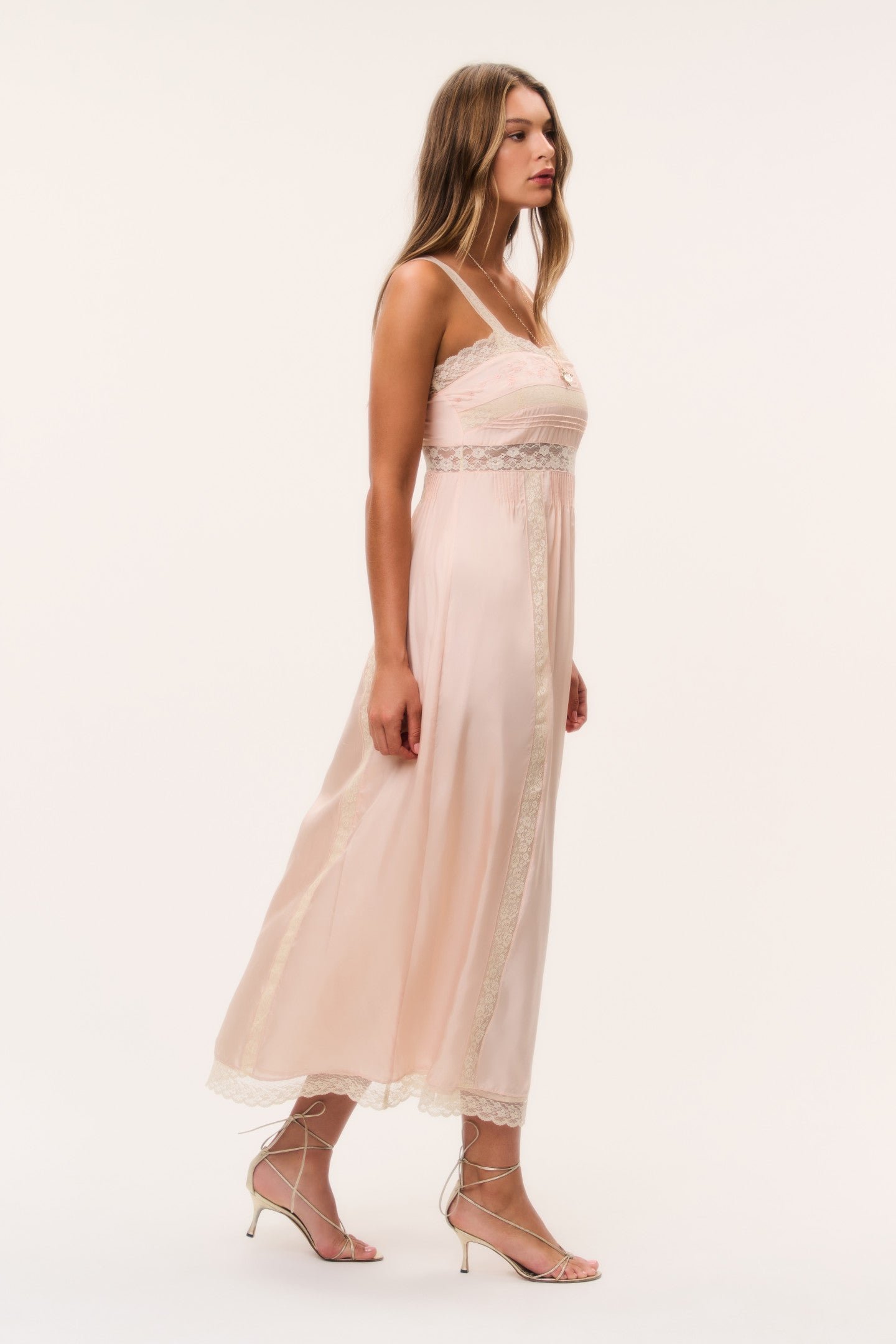 Cerys Silk Lace-Trimmed Maxi Dress - Image 3