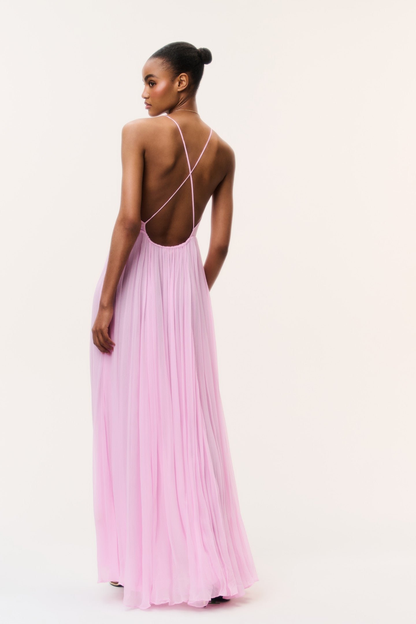 Dayna Chiffon Open Back Maxi Dress - Image 2