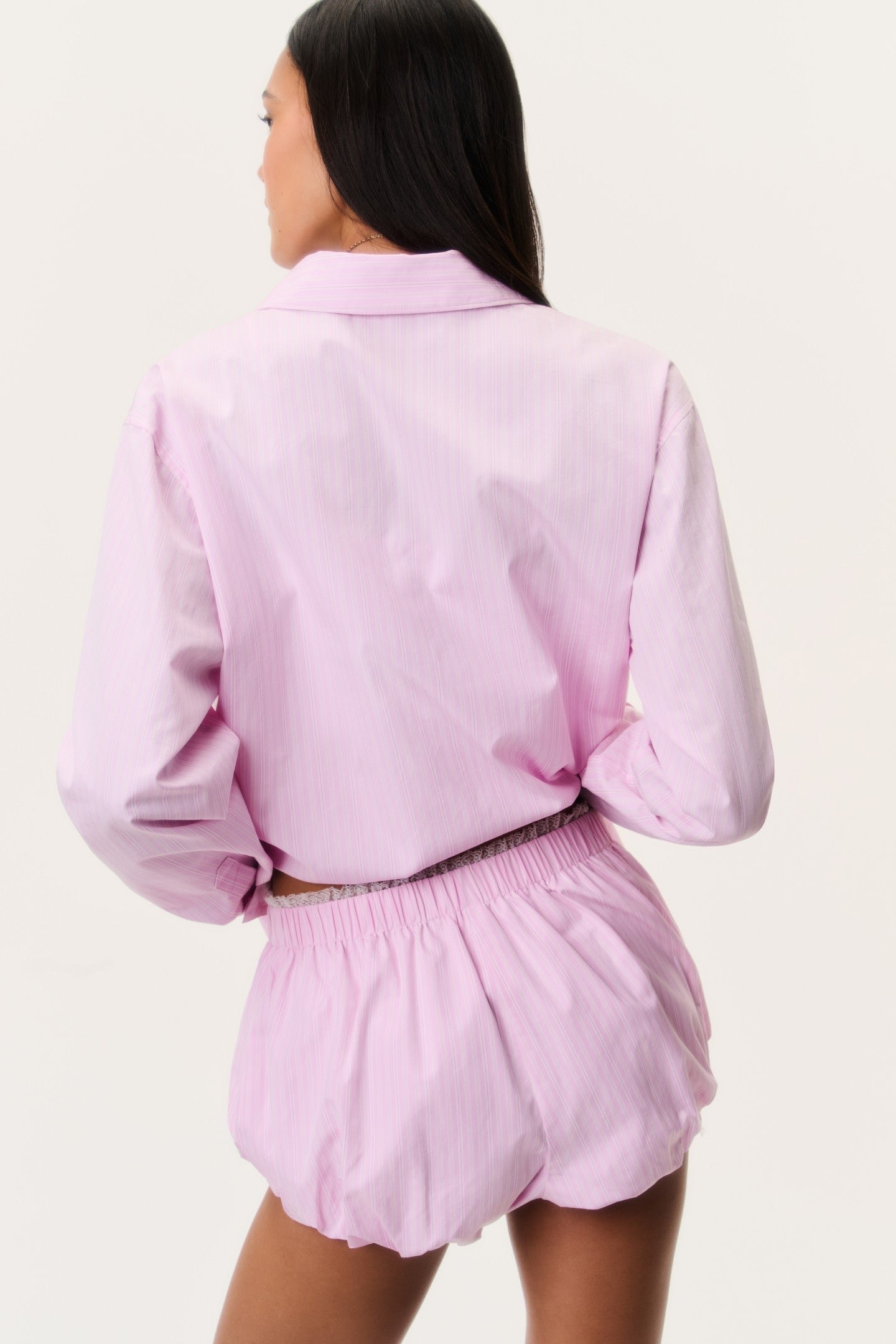 Sparrow Pinstripe Bloomer Shorts - Image 4