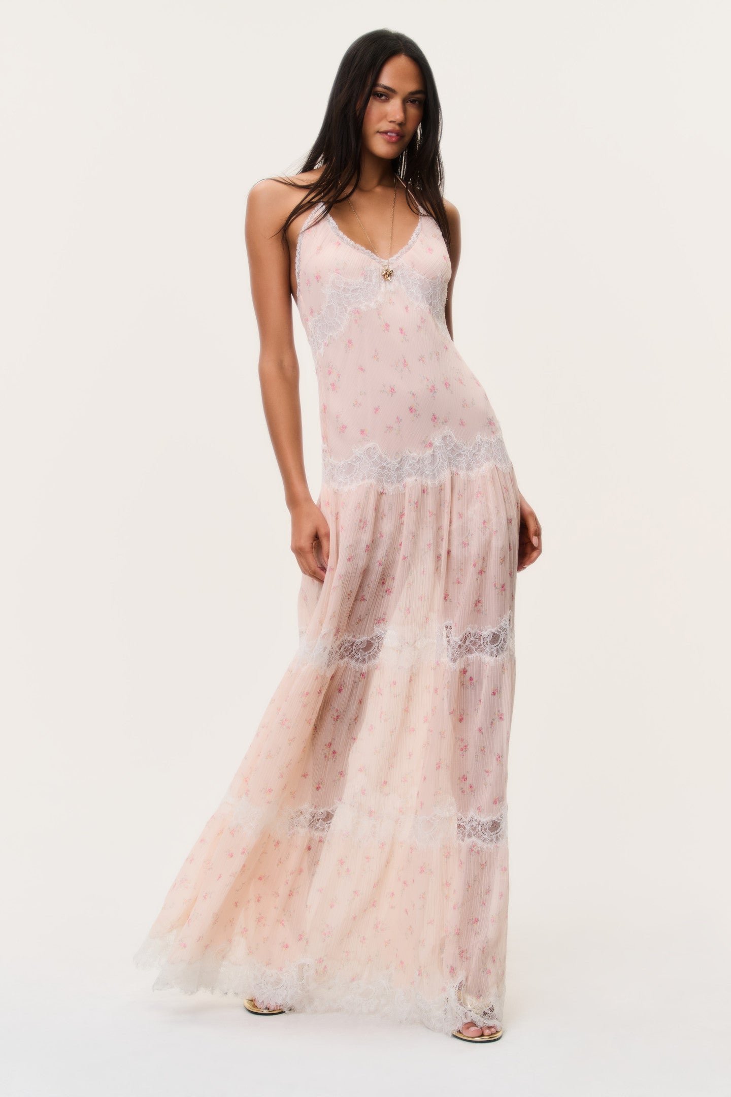 Kieva Floral Cotton-Silk Maxi Dress - Image 4