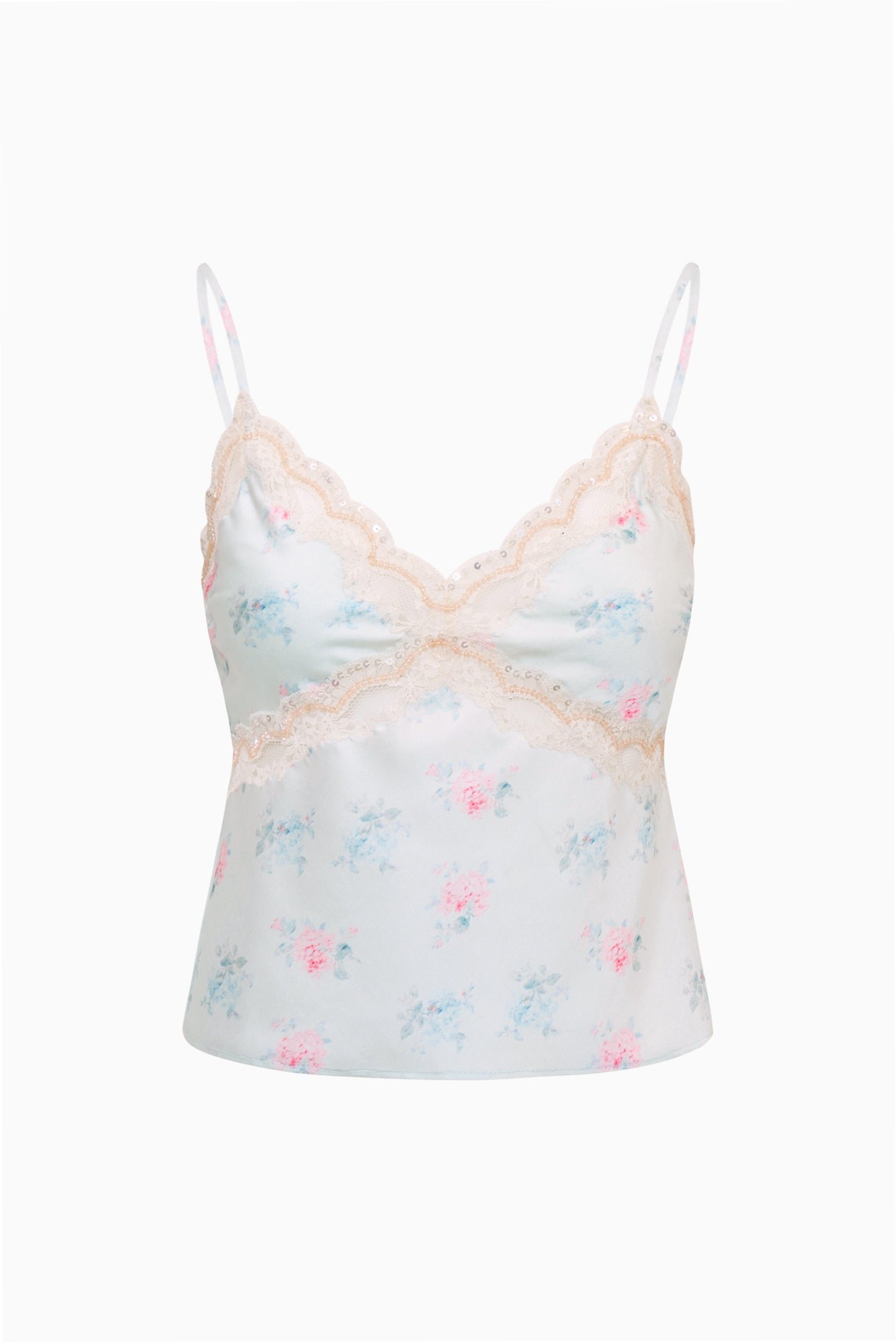 Lamora Floral Satin Top - Image 4