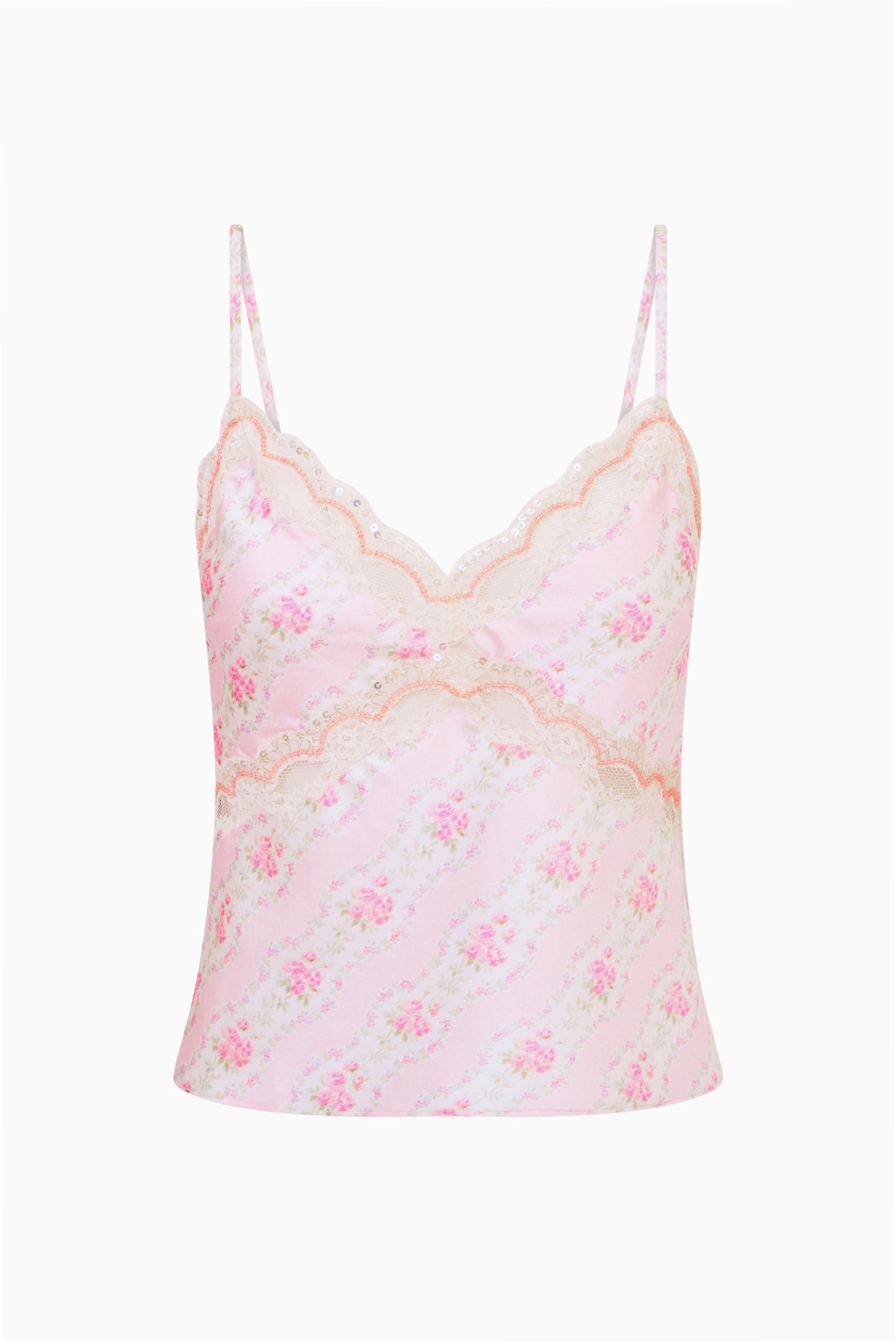 Lamora Floral Satin Top - Image 9