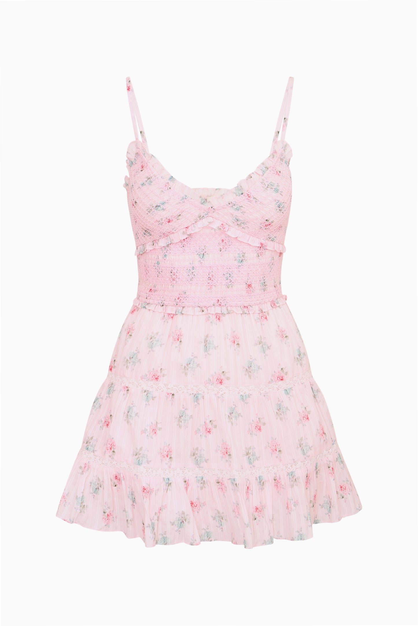 Lizzy Floral Cotton Mini Dress - Image 5