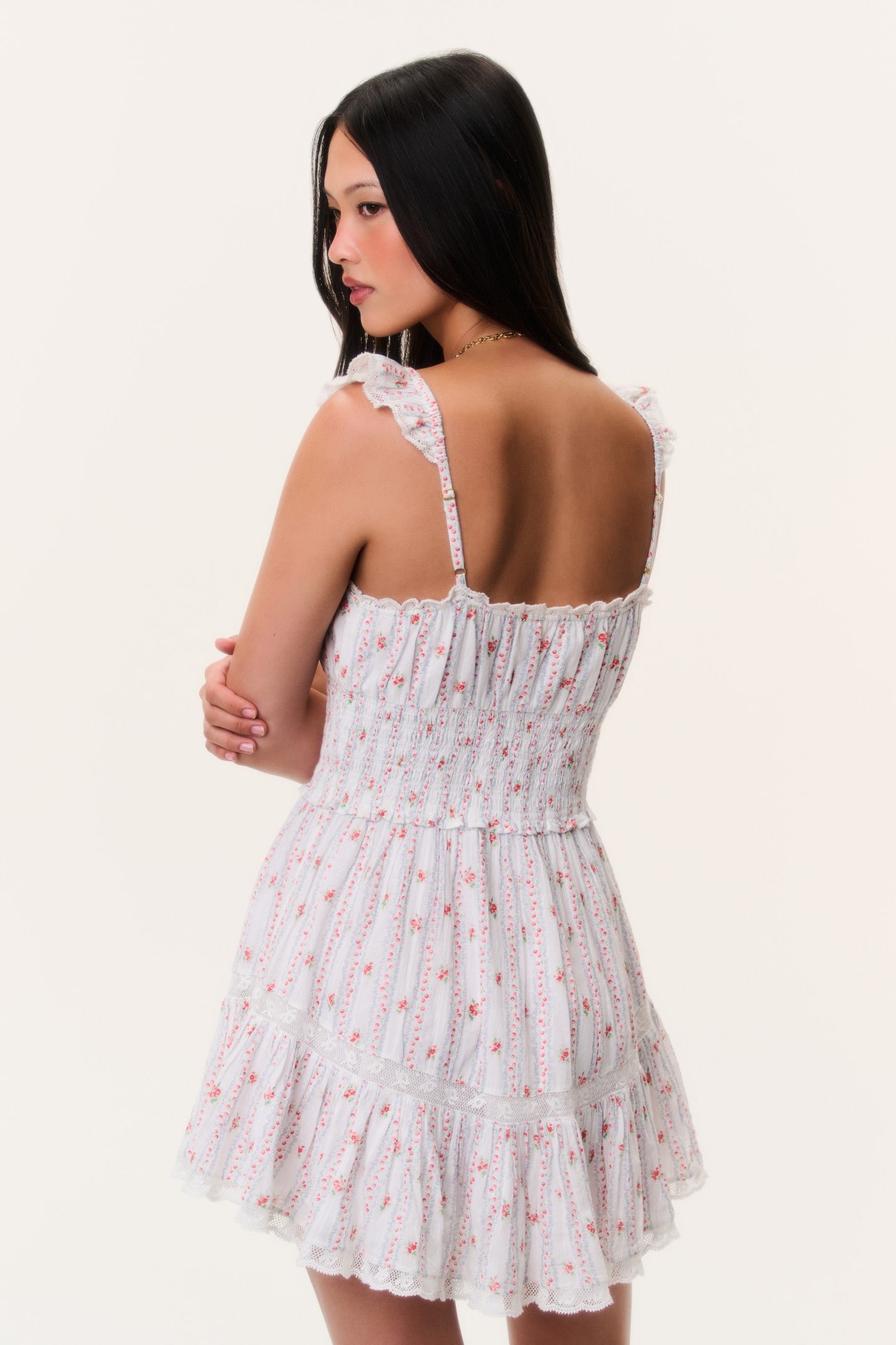 Maralina Cherry Stripe Mini Dress - Image 5