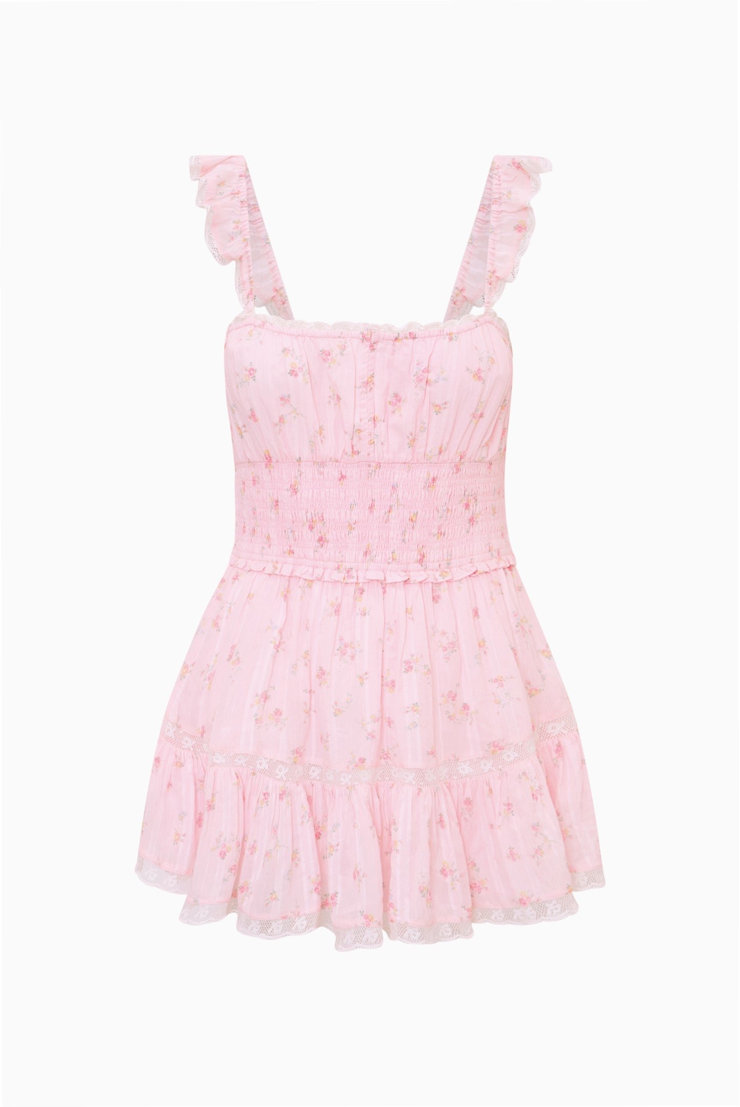 Maralina Floral Cotton Mini Dress - Image 6