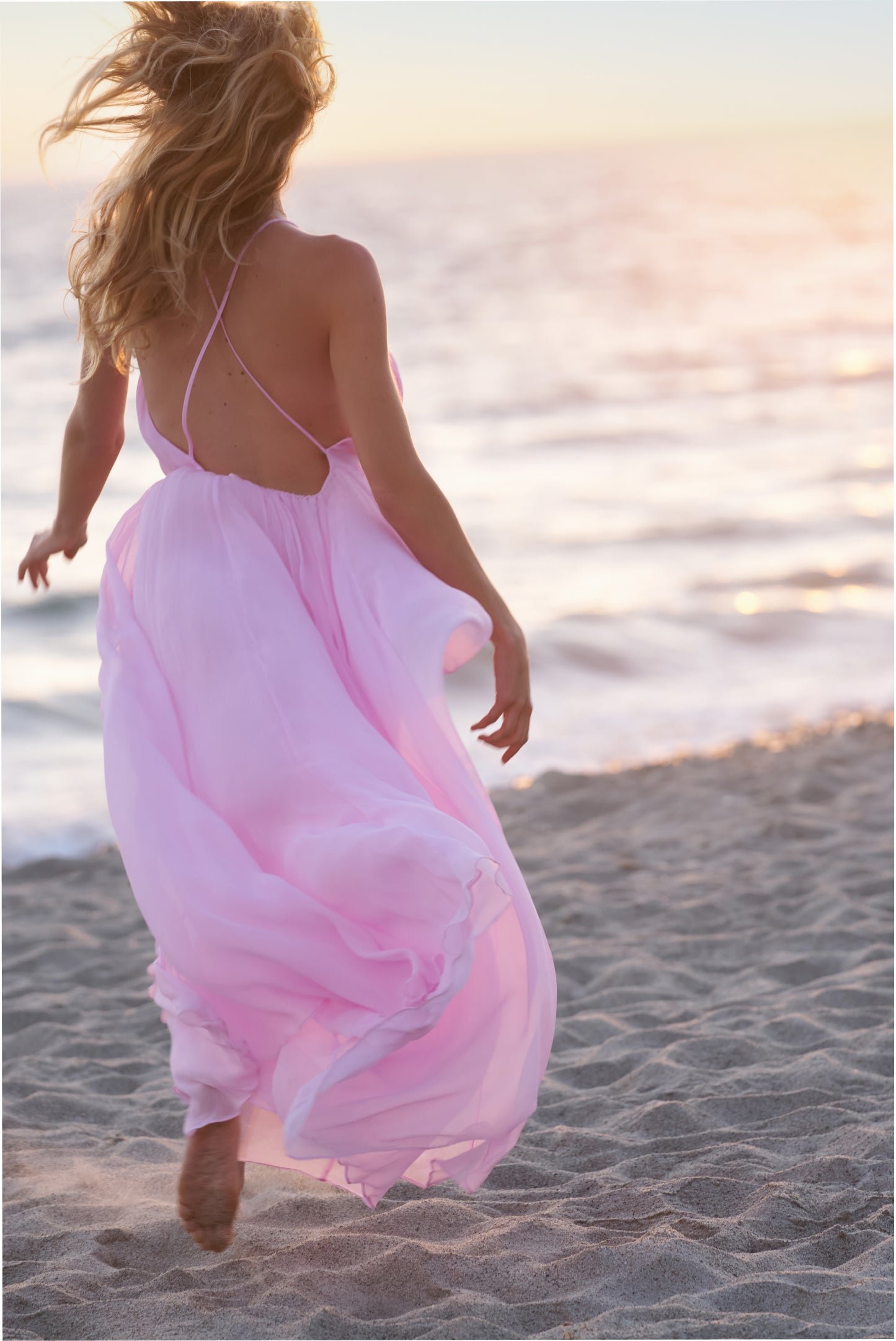 Dayna Chiffon Open Back Maxi Dress - Image 6