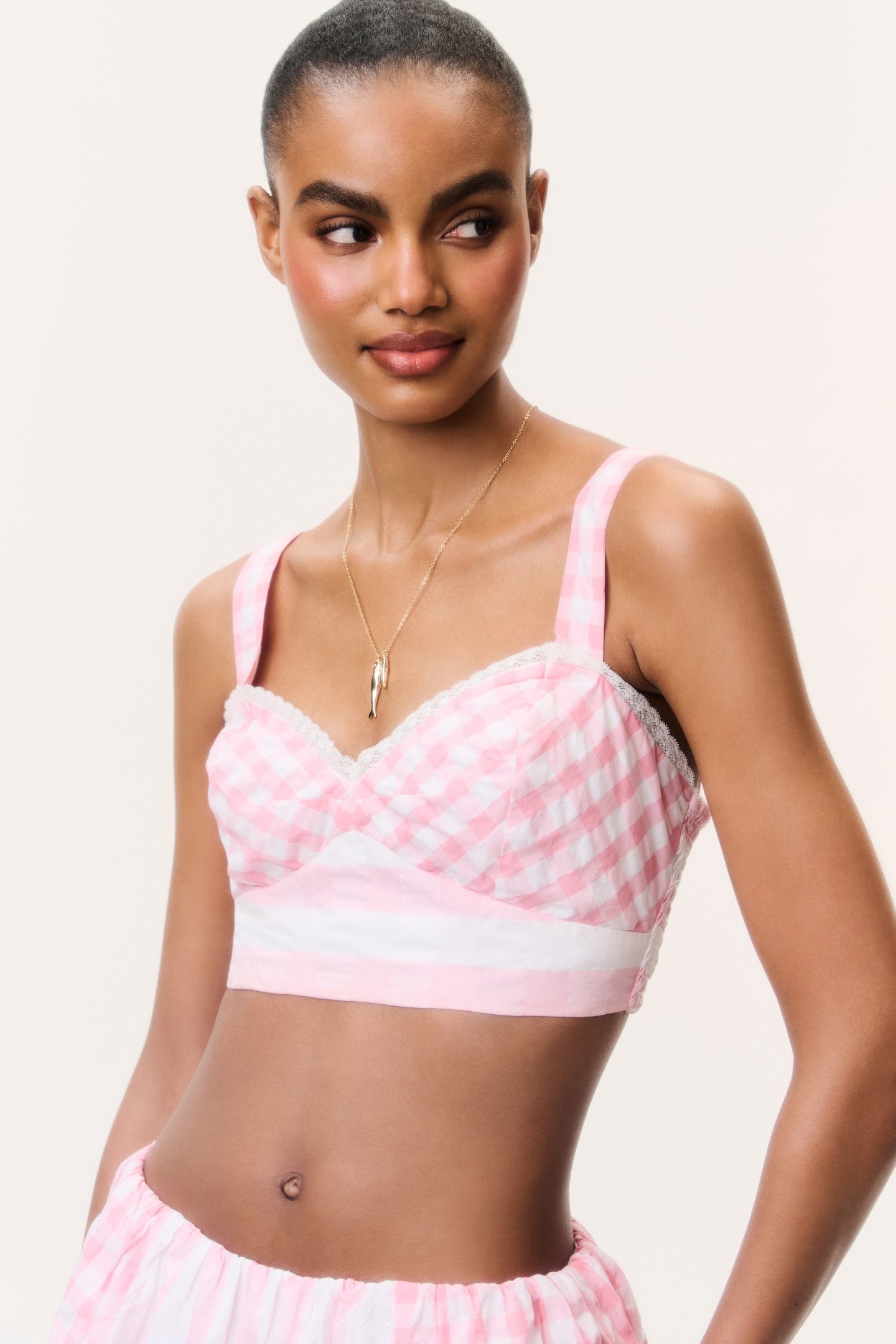 Ricky Seersucker Bralette Top - Image 2