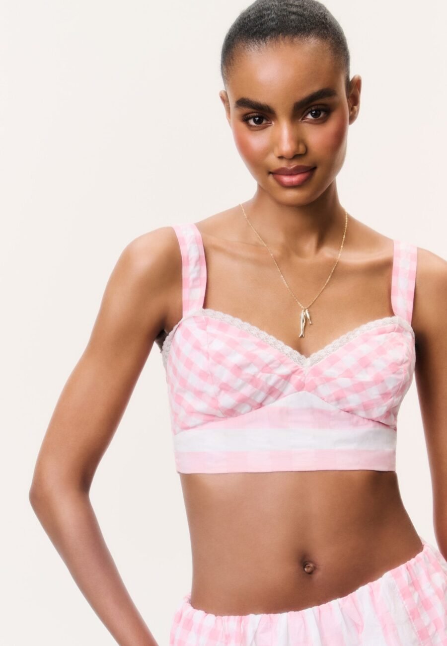Ricky Seersucker Bralette Top