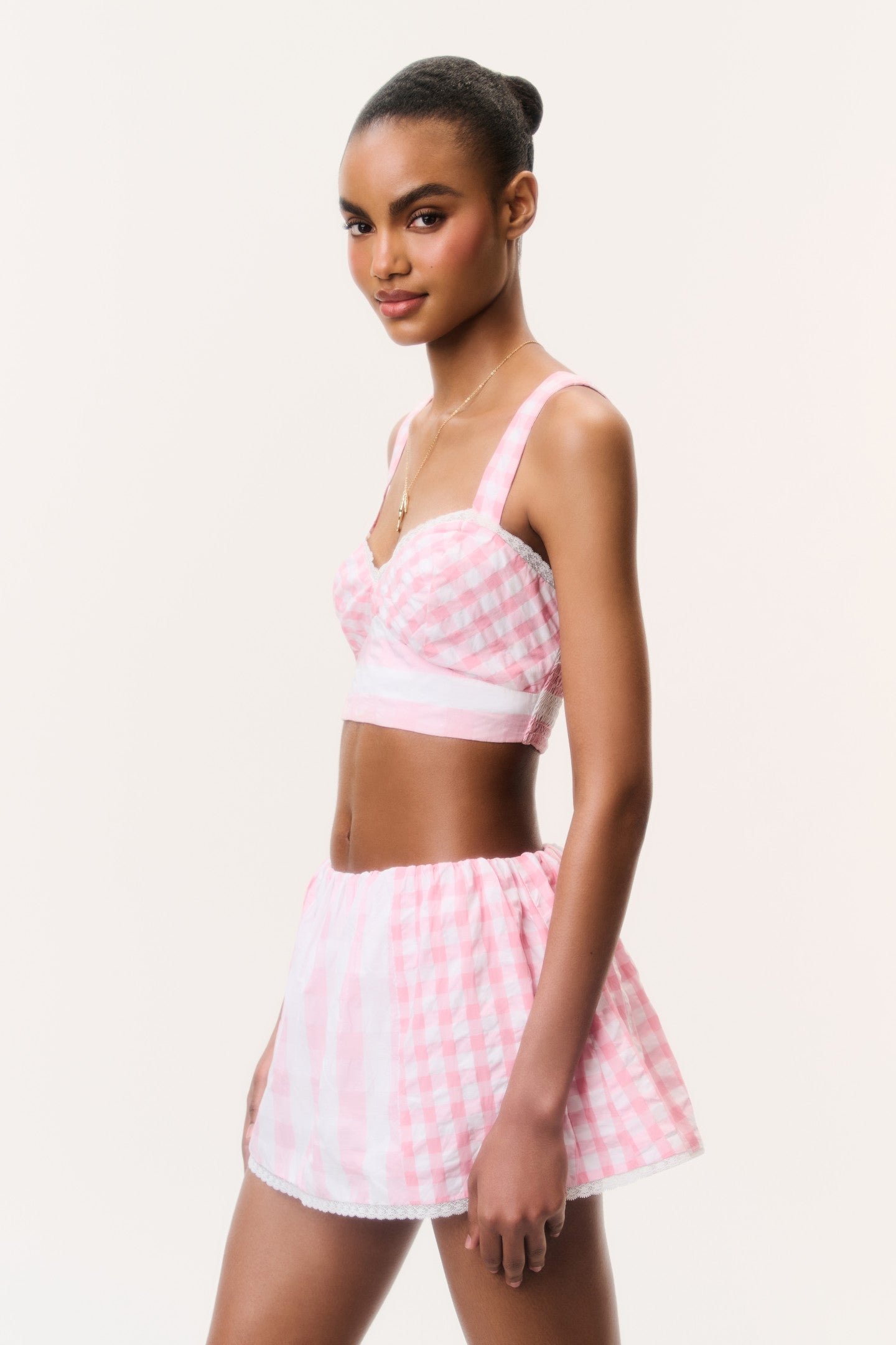Ricky Seersucker Bralette Top - Image 3