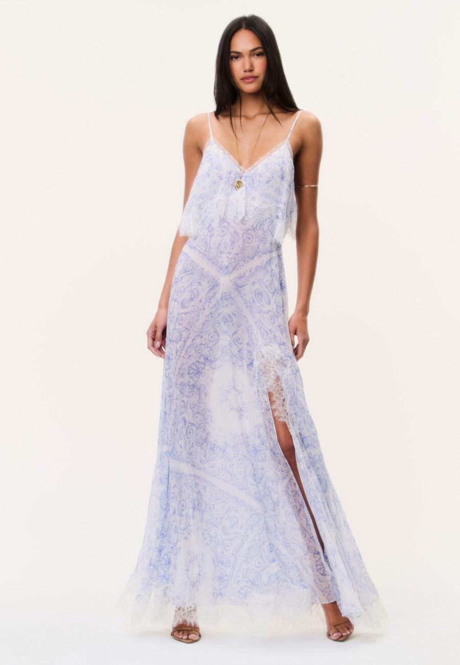 Stelline Sheer Silk Maxi Dress
