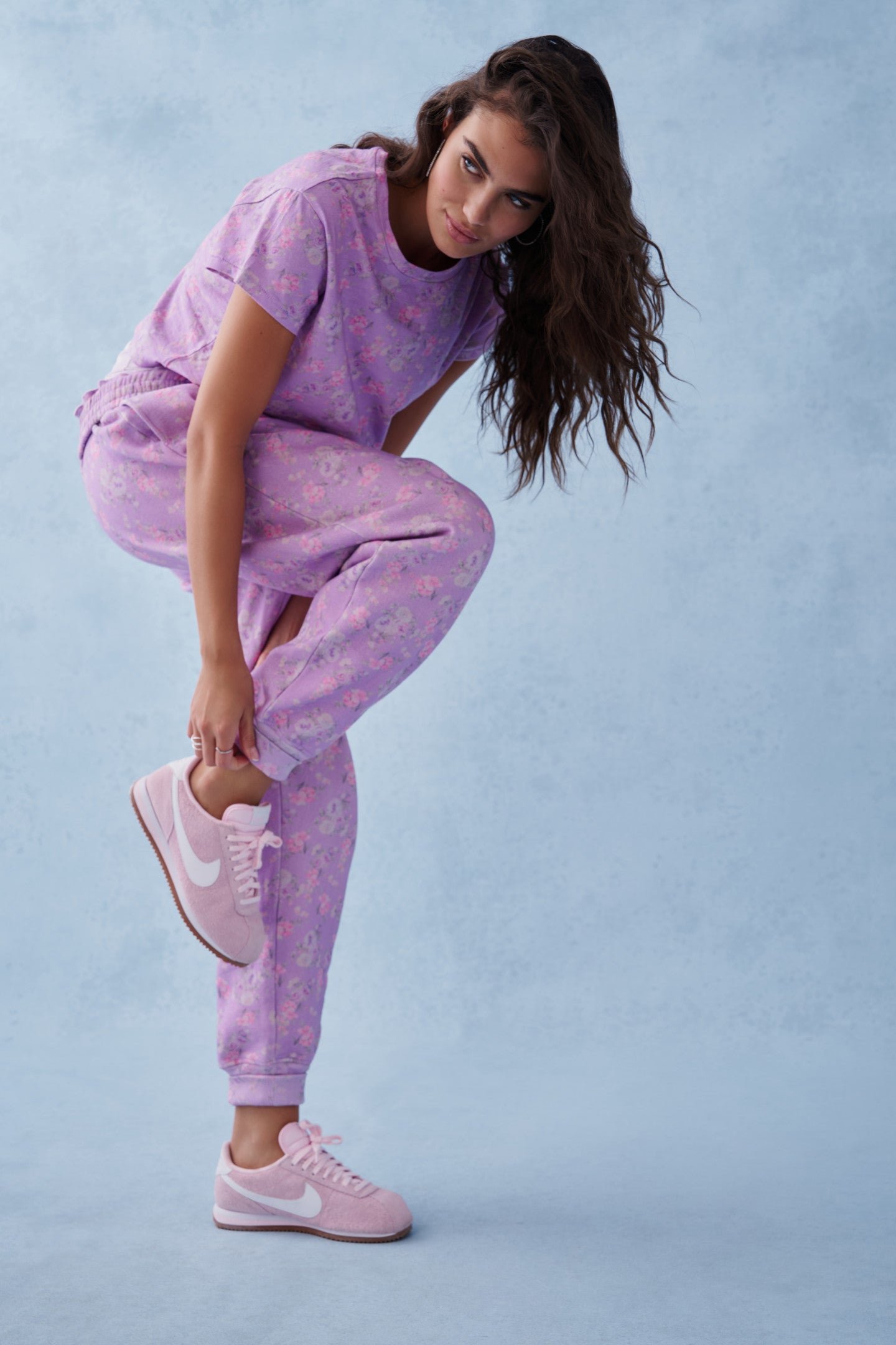 Lolana Floral Cotton Sweatpants - Image 6